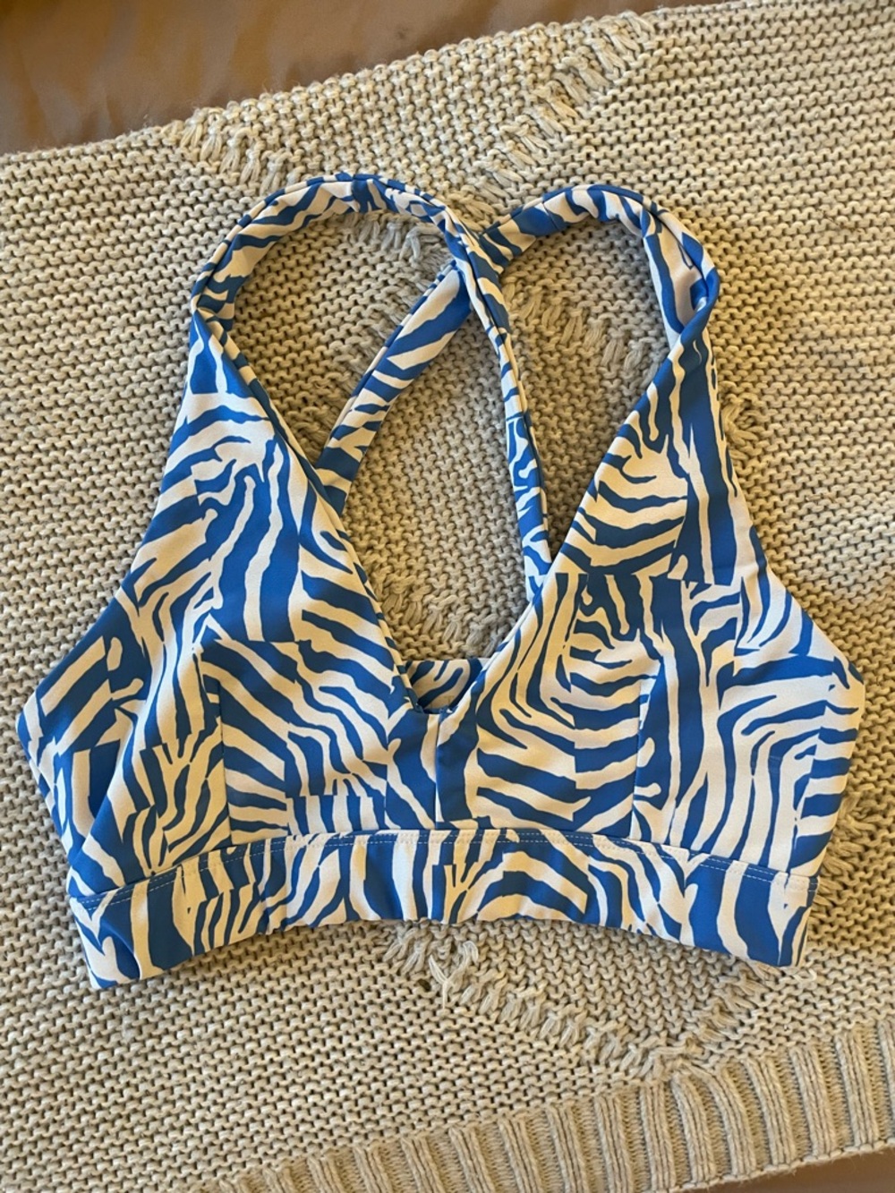 Skatie Zebra Print Sports Bra